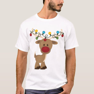 T-shirt Chemise de Rudolph_with_Christmas_Lights
