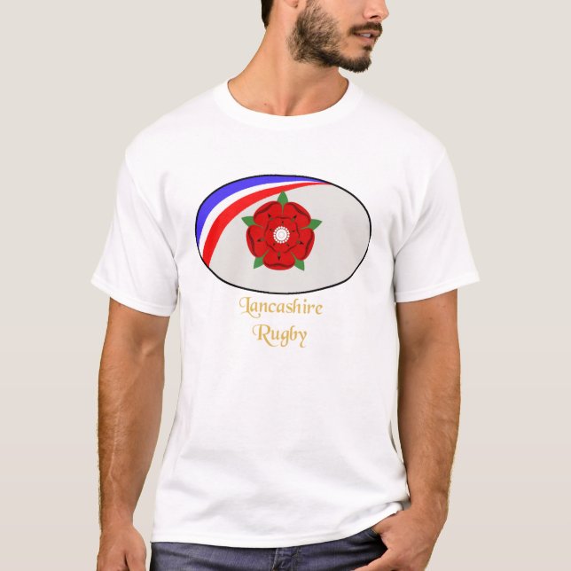 T-shirt Chemise de rugby de Lancashire (Devant)