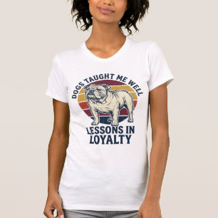 T-shirt Chemise de sagesse canine Graphique de leçon de bo