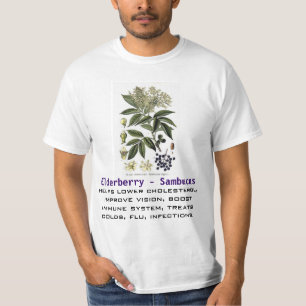 T-shirt Chemise de Sambucus de baie de sureau