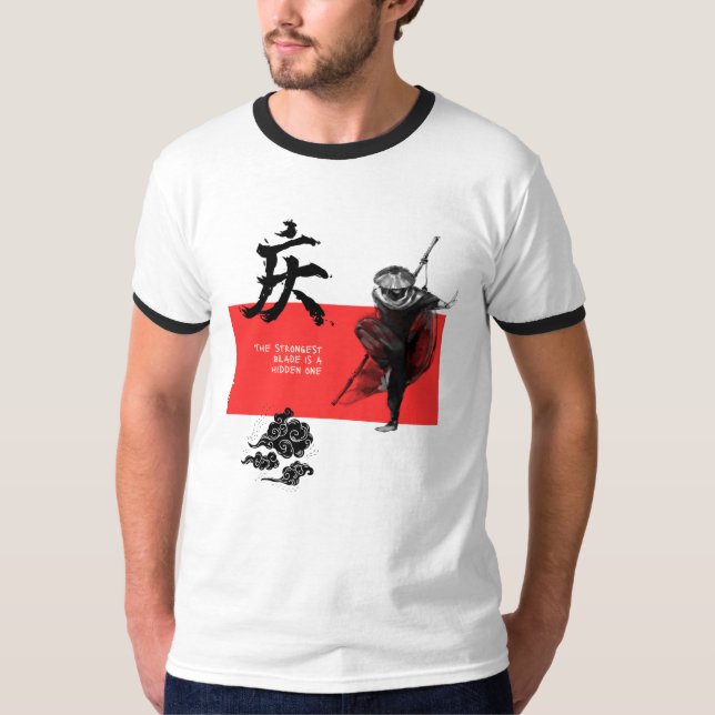 T-shirt Chemise de samouraï à lame cachée – streetwear  (Devant)