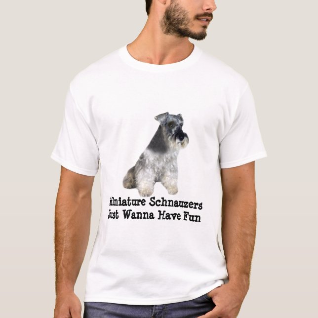 T-shirt Chemise de Schnauzer miniature (Devant)