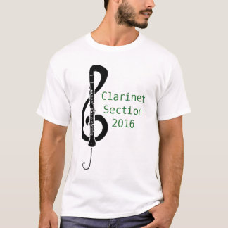 T-shirt Chemise de section de clarinette