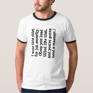 T-shirt Chemise de sécurité d'emploi des massothérapeut