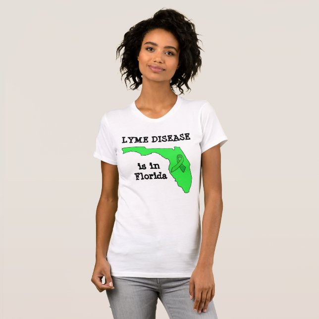 T-shirt Chemise de sensibilisation à la maladie de Lyme en (Devant entier)
