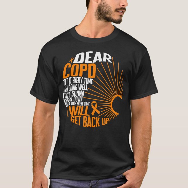 T-shirt Chemise de sensibilisation à la MPOC, chère MPOC,  (Devant)