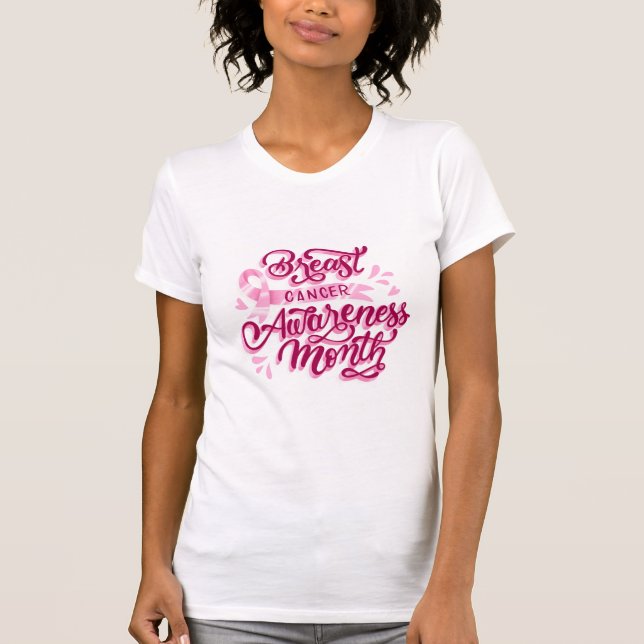 T-shirt Chemise de sensibilisation au cancer du sein (Devant)