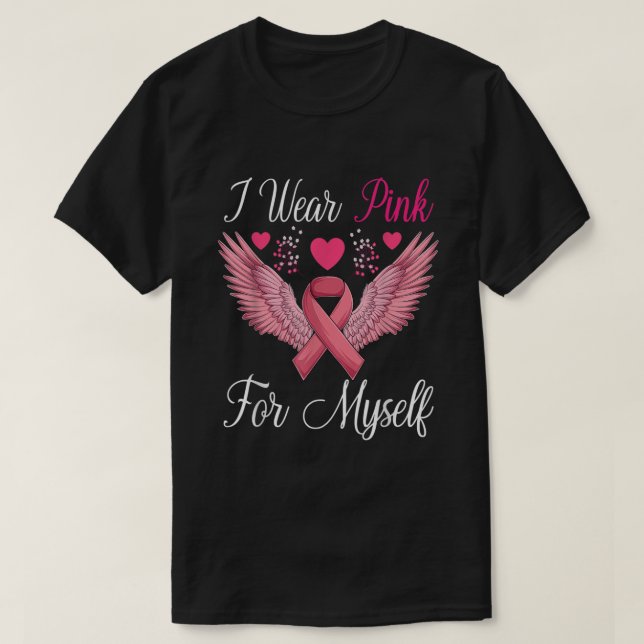 T-shirt Chemise de sensibilisation au cancer du sein Pink  (Design devant)