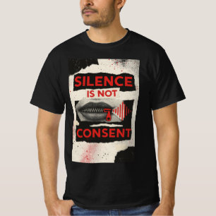 T-shirt Chemise de sensibilisation au consentement silenci