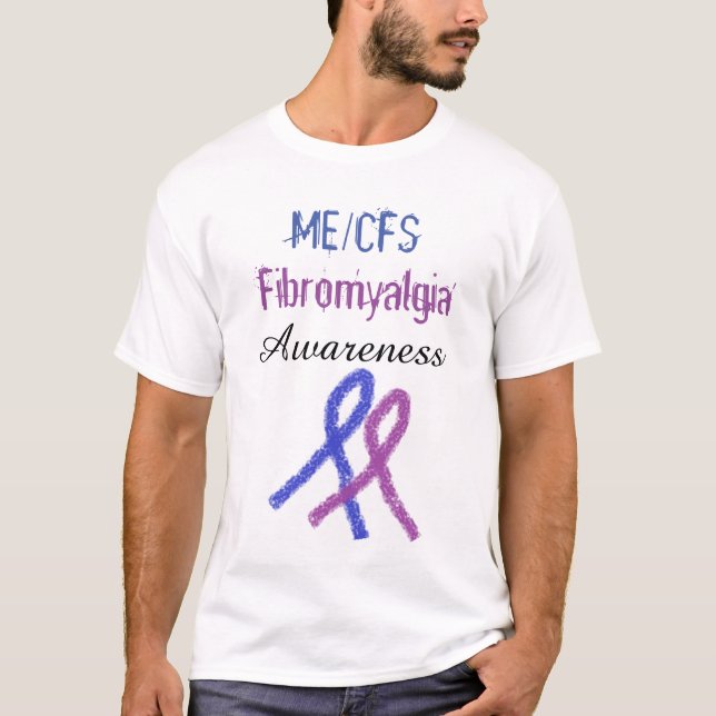 T-shirt Chemise de sensibilisation au ruban ME/CFS Fibromy (Devant)