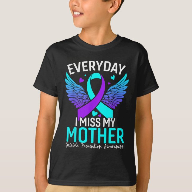 T-shirt Chemise de sensibilisation au suicide Mère Prévent (Devant)