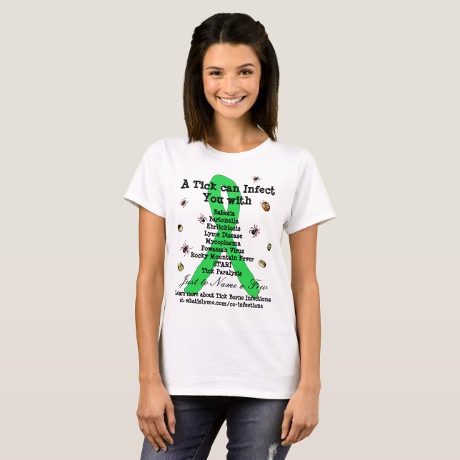 T-shirt Chemise de sensibilisation aux maladies et aux inf (Devant entier)