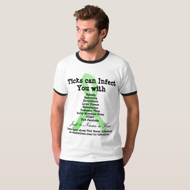 T-shirt Chemise de sensibilisation aux maladies et aux inf (Devant entier)