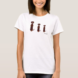 T-shirt Chemise de Sidney de trio de teckel