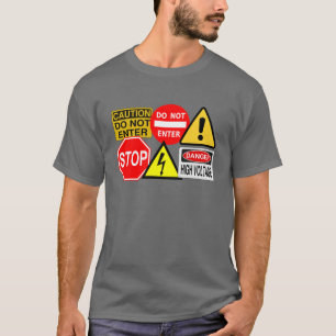 T-shirt Chemise de signalisation - choisir style & couleur