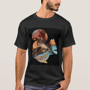 T-shirt Chemise de silhouette d'amarante