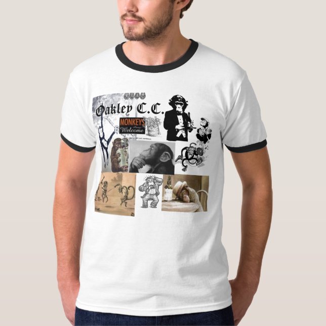 T-shirt chemise de singe (Devant)