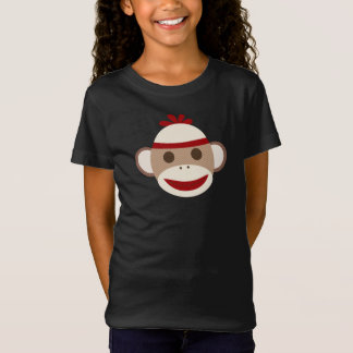 T-Shirt Chemise de singe de chaussette pour des filles