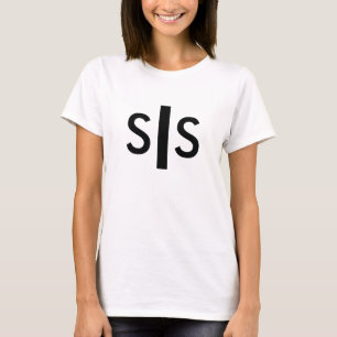 T-shirt Chemise de SIS en texte très grand pour les