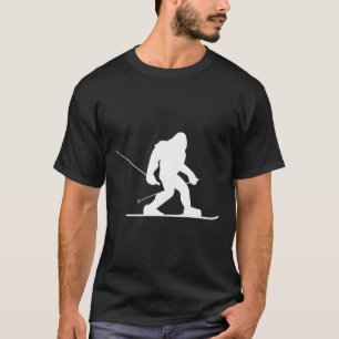 T-shirt Chemise de ski Bigfoot, drôle de Sasquatch mignon