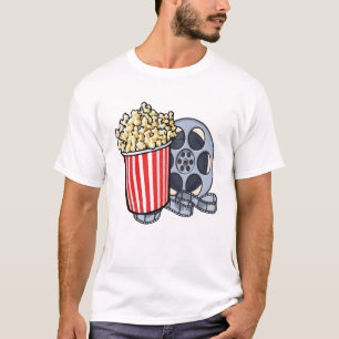 T-shirt Chemise de soirée cinéma, Popcorn 