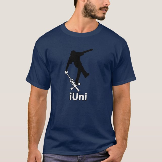 T-shirt chemise de solide d'iUni (Devant)