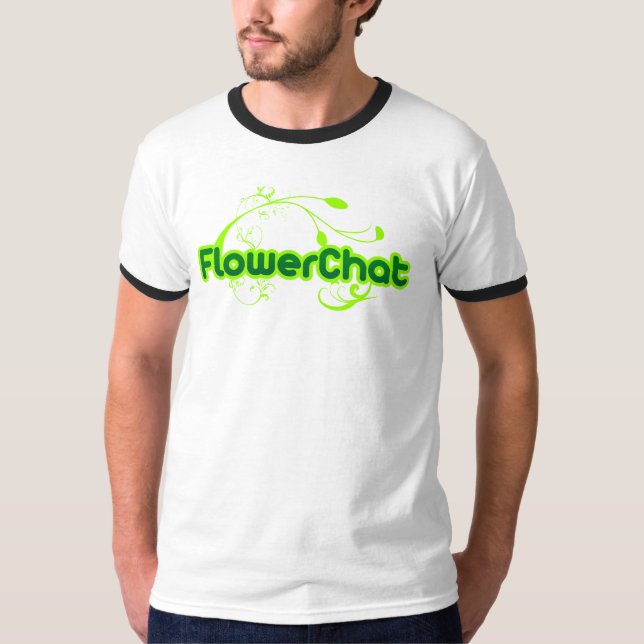 T-shirt Chemise de sonnerie de FlowerChat (Devant)