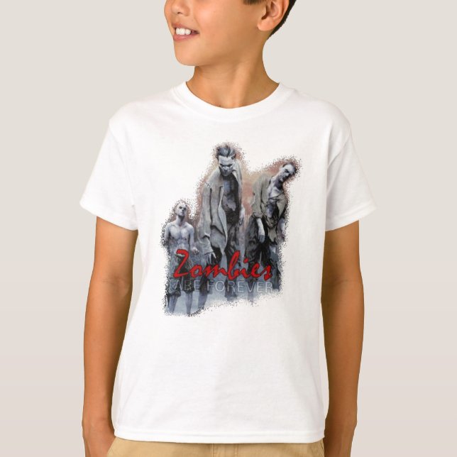 T-shirt Chemise de sonnerie pour enfants Zombies (Devant)