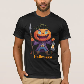T-shirt Chemise de sorcière citrouille éclair