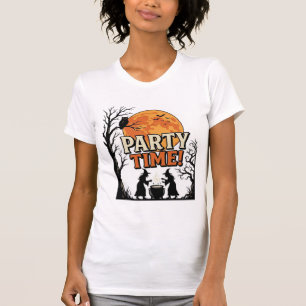 T-shirt Chemise de sorcière de chaudron de fête d'Hallowee
