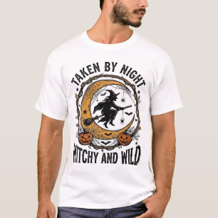 T-shirt Chemise de sorcière vintage prise modèle Halloween