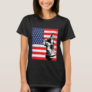 T-shirt Chemise De Soudure Pour Hommes Drapeau Américain D
