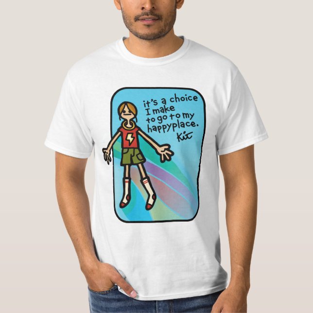 T-shirt chemise de sourire (Devant)