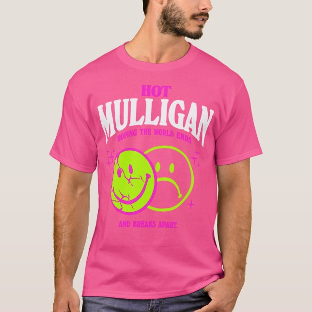 T-shirt Chemise de sourire chaud Mulligan Merch (Devant)