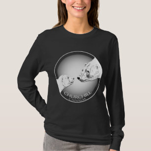 T-shirt Chemise de souvenir de Churchill des femmes de