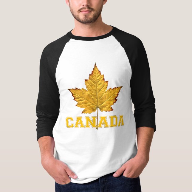 T-shirt Chemise de souvenirs du Canada de baseball masculi (Devant)