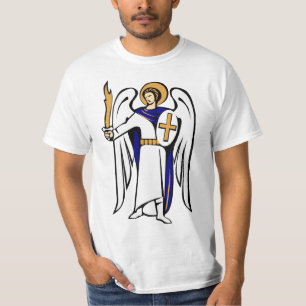 T-shirt Chemise de St Michael avec la prière sur l'inverse