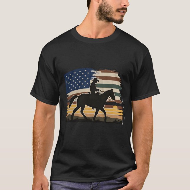 T-shirt chemise de style occidental (Devant)