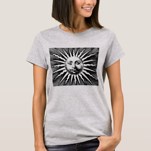 T-shirt Chemise de Sun illustrée par cru (Devant)
