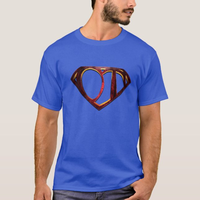 T-shirt Chemise de super héros d'OT (Devant)