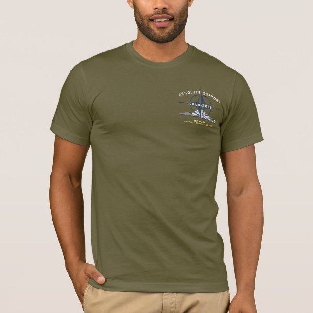 T-shirt Chemise de support Résolue 2018-2019 (verte) (Devant)