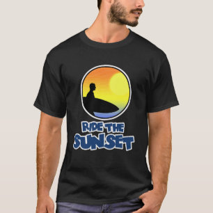 T-shirt Chemise de surf - Balade au coucher du soleil - Wa
