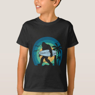 T-shirt Chemise de surf Bigfoot drôle Sasquatch Yeti Surf