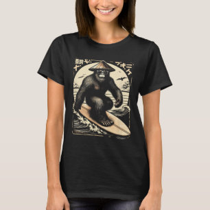 T-shirt Chemise de surf Bigfoot sur le thème japonais Bigf