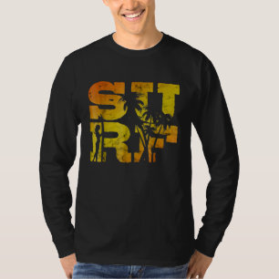 T-shirt Chemise de surf vintage avec lettrage SURF
