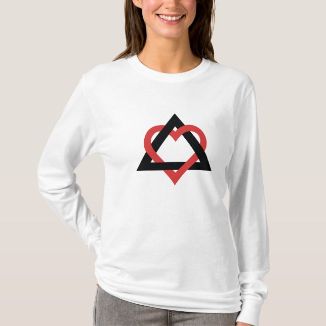 T-shirt Chemise de symbole d'adoption (Devant)