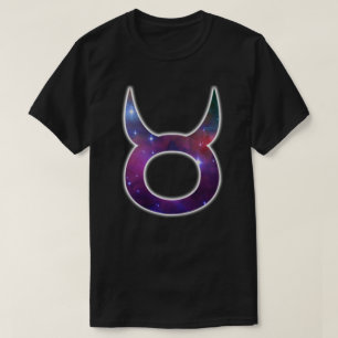 T-shirt Chemise de symbole de Taureau - noir