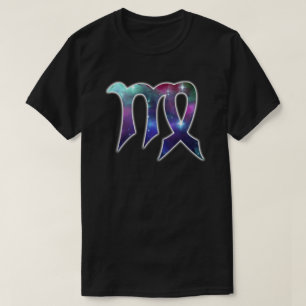 T-shirt Chemise de symbole de Vierge - noir