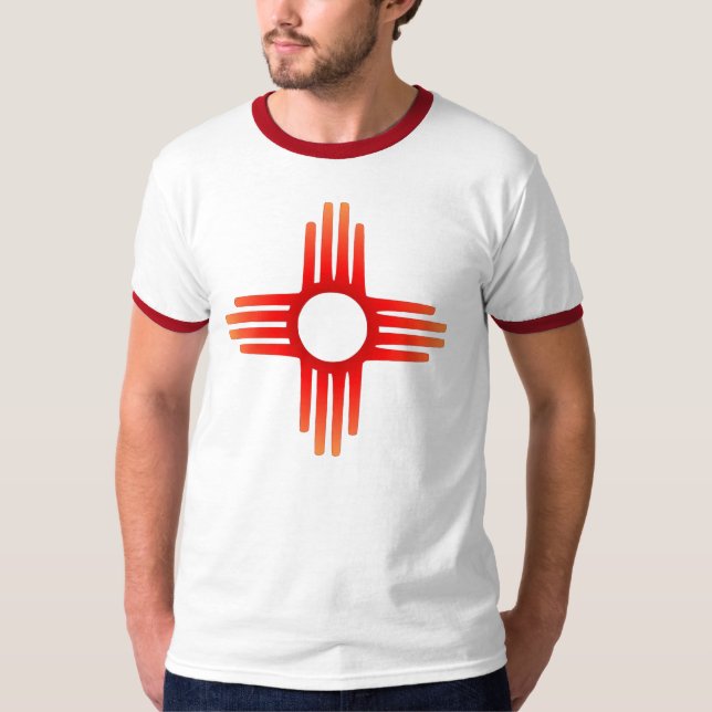 T-shirt Chemise de symbole de Zia Sun (Devant)