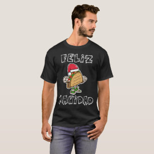 T-shirt Chemise de taco de Feliz Navidad Père Noël